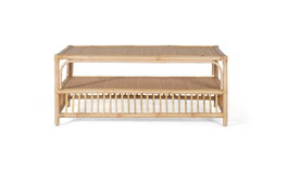 GINER Y COLOMER Table basse en rotin naturel